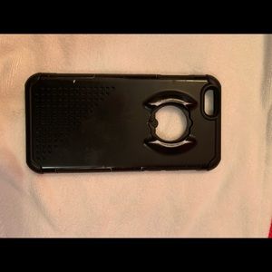 simple all black with slight distress iphone case